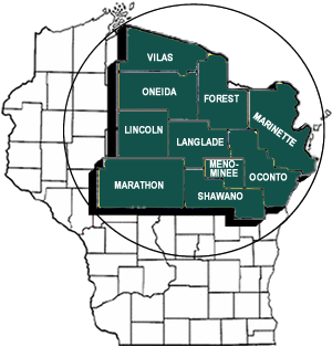 Service Area Map for Draeger Propane Service Area Map for Draeger Propane